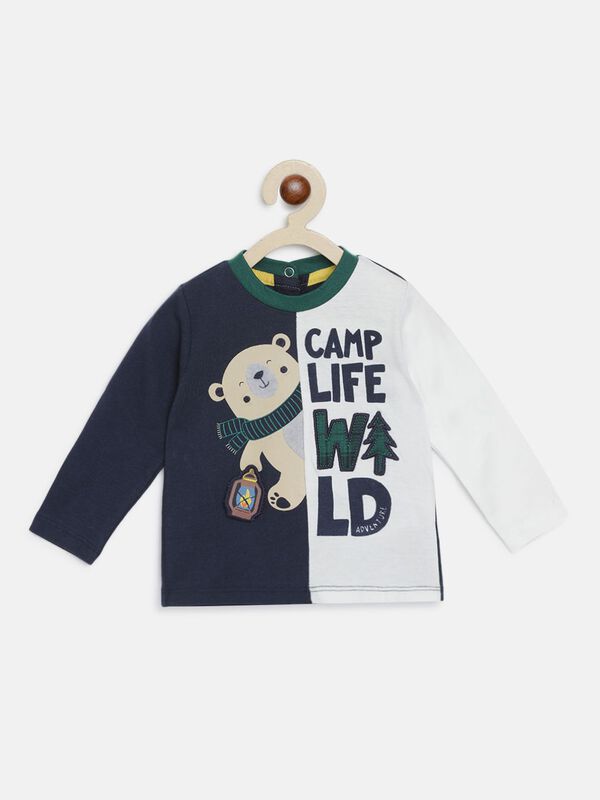 Colorblocked T-Shirts With Print image number null